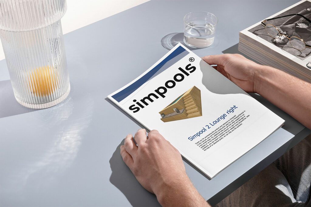 De Simpools handleiding op tafel